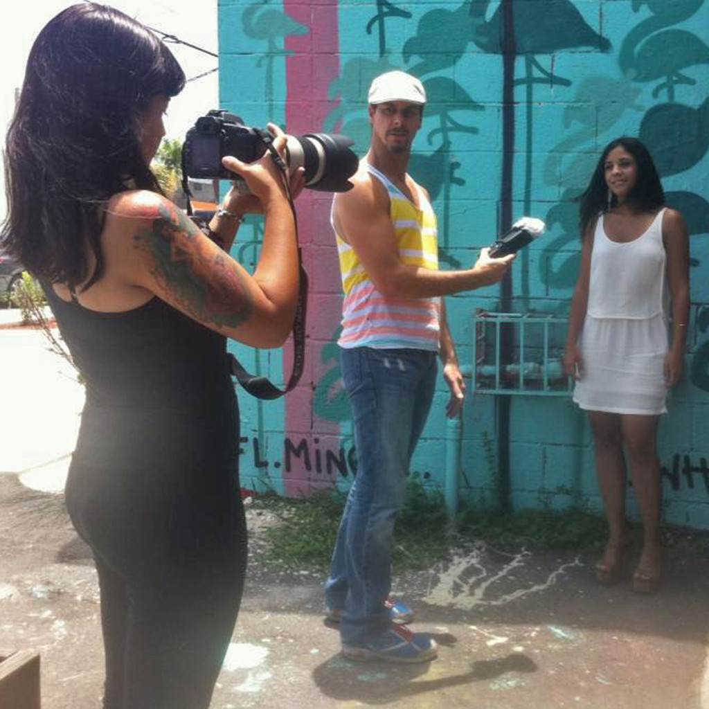 Laura Paez, Neil de la Flor & Amira Hadla Chomiak @ Panther Coffee. 